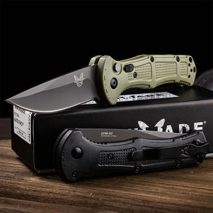 ✨Hot Sale: 50% off🎁 BM9070 CLA Multi-Folding Knife, tactical blade made of D2 steel, non-slip nylon fiber handle with locking mechanism, designed for carrying multiple knives.