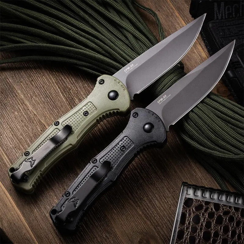 ✨Hot Sale: 50% off🎁 BM9070 CLA Multi-Folding Knife, tactical blade made of D2 steel, non-slip nylon fiber handle with locking mechanism, designed for carrying multiple knives.