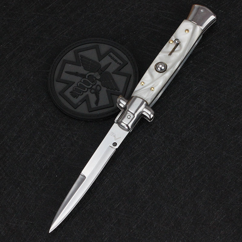 (🔥Last day of the sale - 50% off) Handcrafted Italian stiletto pocket knife in old-school style