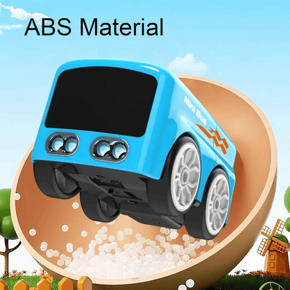 🎅 Letzter Tag Verkauf 50% Rabatt 💖🎁 Magic Mini Bus Spielzeug, RC-gesteuert mit Auto-Ausdrücken und 4 Spielmodi, Ideales Geschenk für Kinder